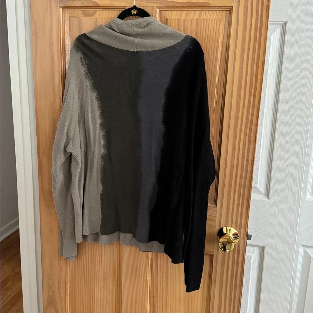 CHARLIE B Turtleneck Sweater - Black and Gray - Picture 3 of 3